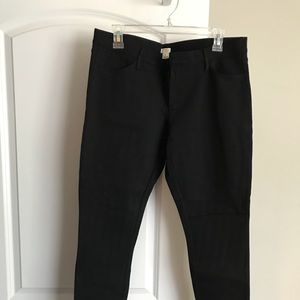 J Crew NWOT black skinny pants size 12